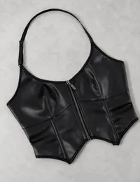 Corset Black Ecocuero 