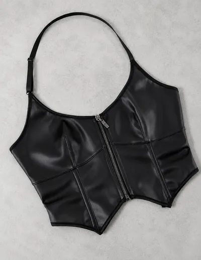 Corset Black Ecocuero